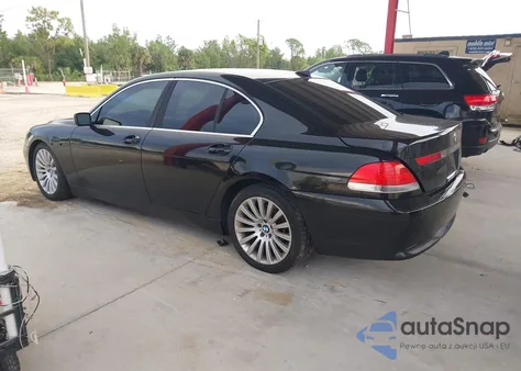 2002 BMW 745I z USA, uszkodzony, nr VIN WBAGL63462DP56903